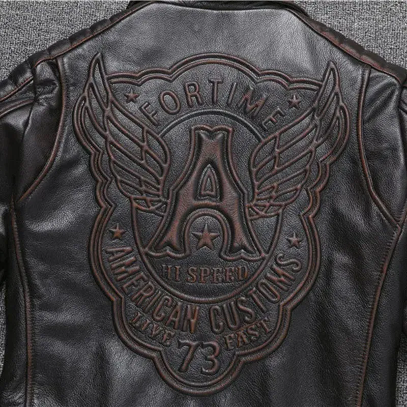 Timeless Oblique Zipper Leather Jacket