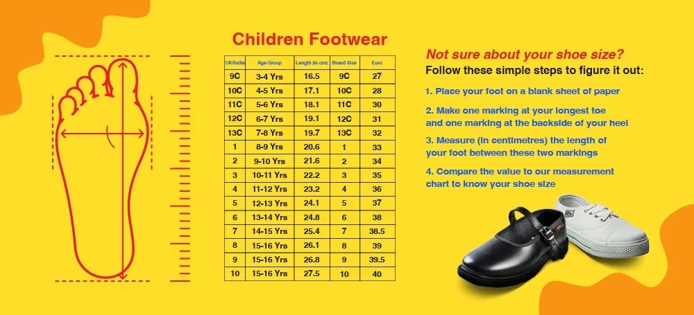 Titas Boys Black School Shoe (3 Years to 6 Years)(Skool Star Jr.)