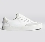 TOCA White Premium Leather Smoke White Suede Sneaker Women