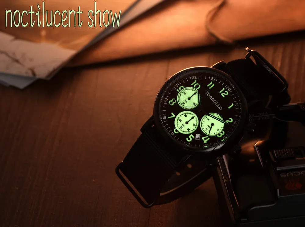 TORBOLLO Mens Luminous Wristwatch