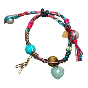 TROPICAL AMAZONITE HEART ROCKSTAR BRACELET