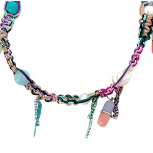 Tropical Barbie Pill Popper Rocker Choker