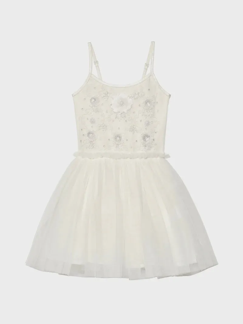 Tutu du Monde - Bebe White Lotus Dress - Milk