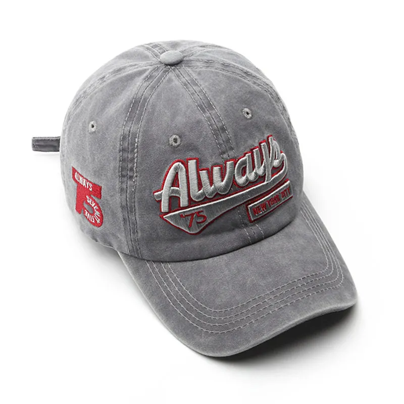 Unisex Retro Letters Embroidery Cap