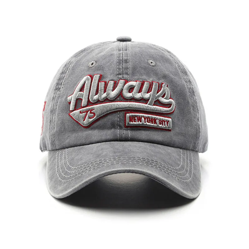 Unisex Retro Letters Embroidery Cap