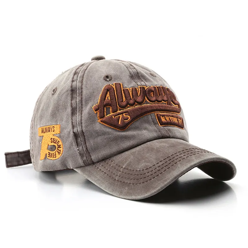 Unisex Retro Letters Embroidery Cap