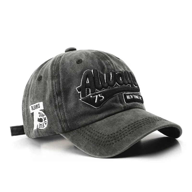 Unisex Retro Letters Embroidery Cap