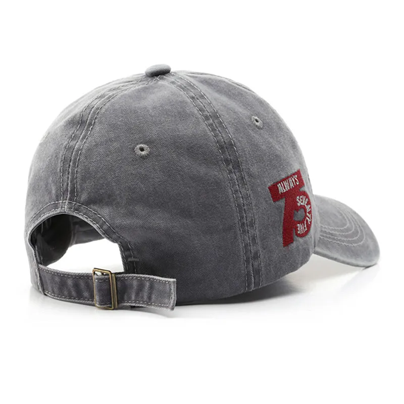 Unisex Retro Letters Embroidery Cap