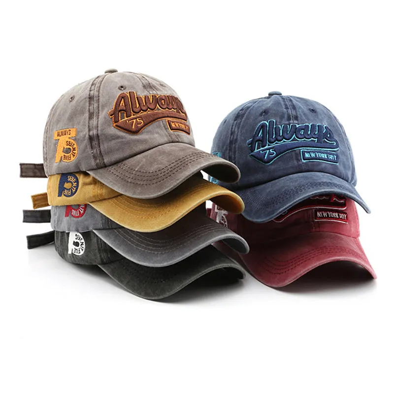 Unisex Retro Letters Embroidery Cap