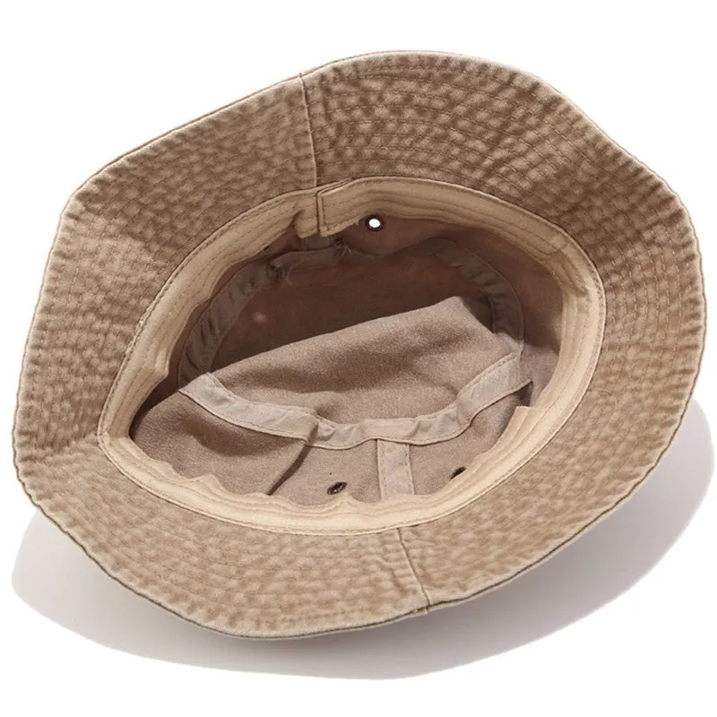 Unisex Retro UV Protection Solid Color Sun Hats