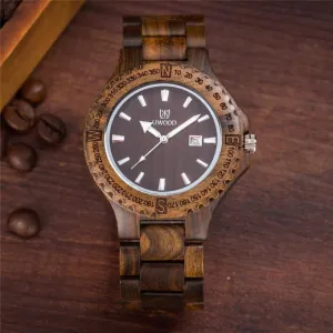 UWOOD Men's Sandalwood Analog Watch