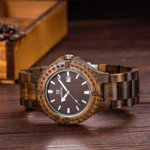 UWOOD Men's Sandalwood Analog Watch