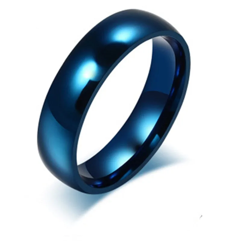 Valentine&#39;s Day Gifts Simple Smooth Plain Ring Classic Gold Color Rings for Women Men Wedding Couple Lovers&#39; Engagement Jewelry