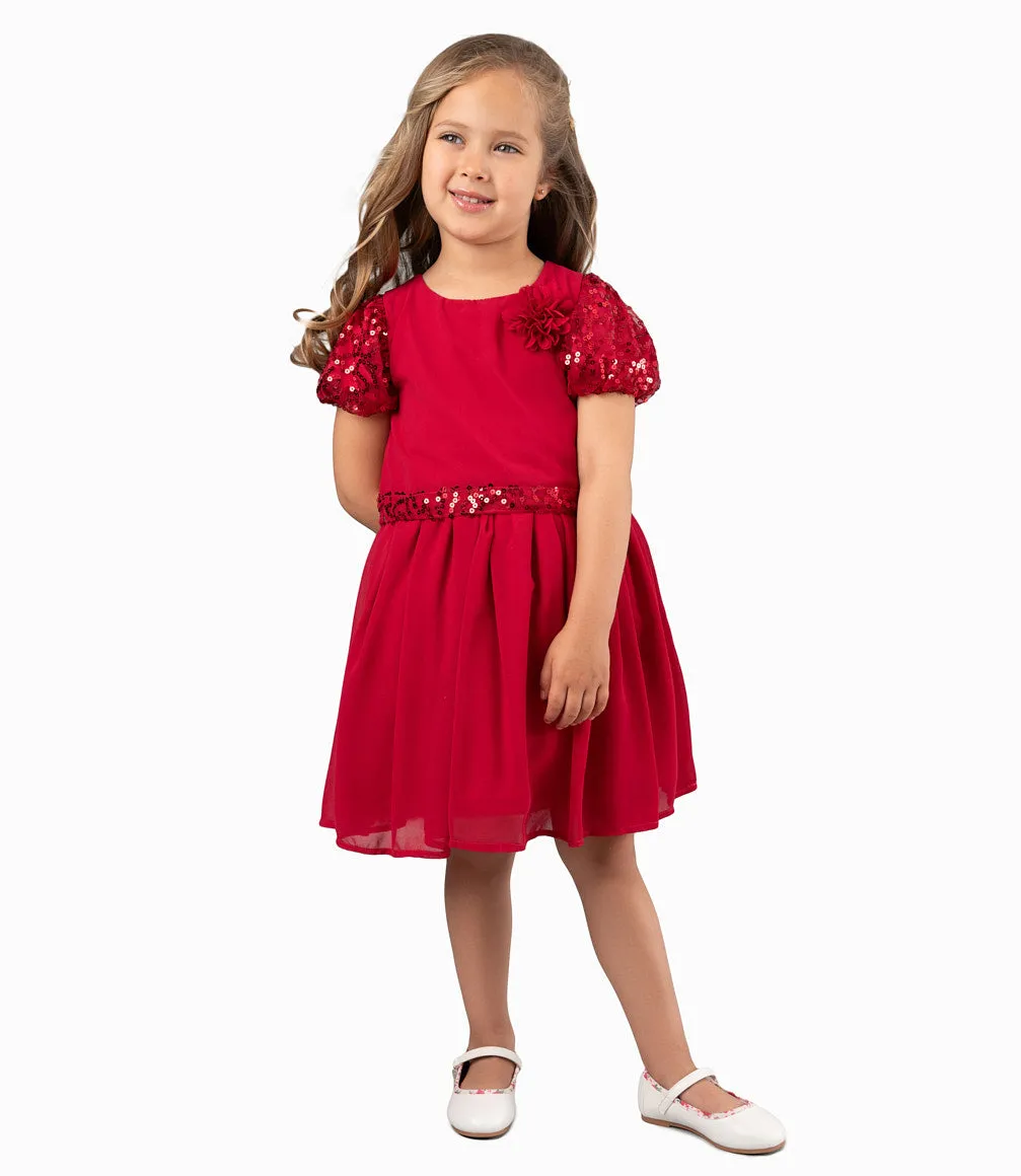 Vestido Niña Con Lentejuelas