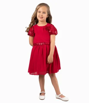 Vestido Niña Con Lentejuelas
