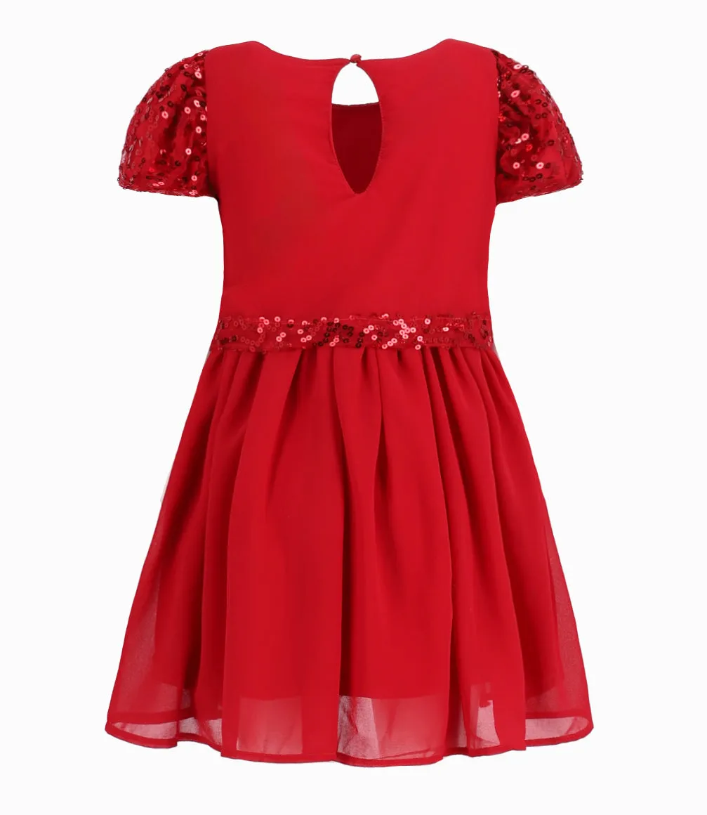 Vestido Niña Con Lentejuelas