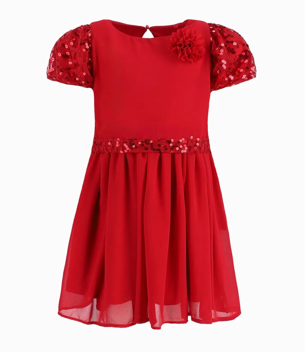Vestido Niña Con Lentejuelas