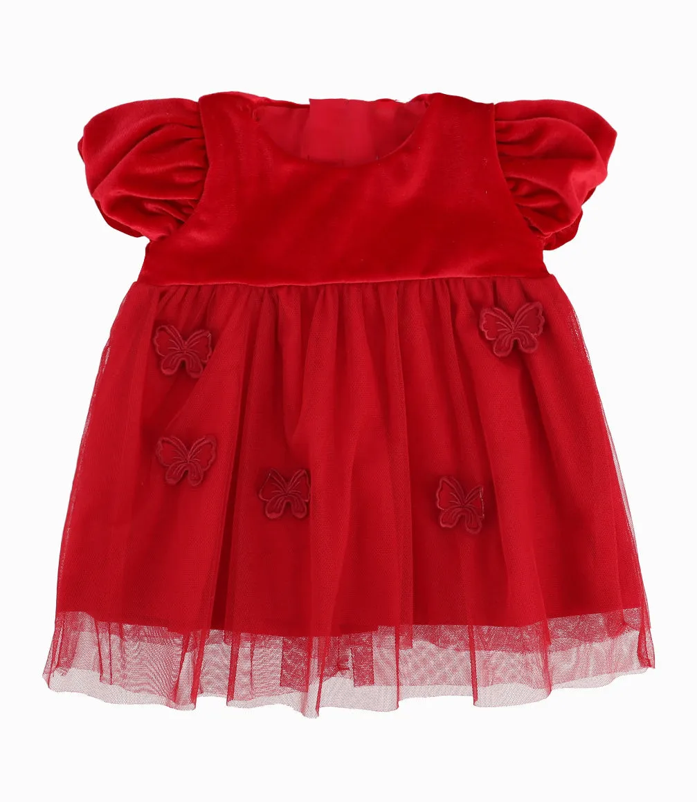 Vestido Recién Nacida Con Mariposas