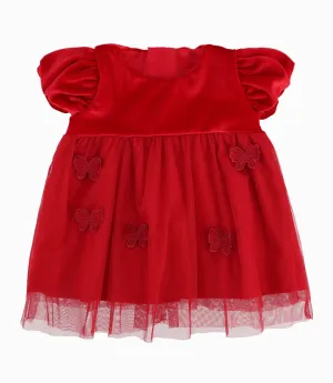 Vestido Recién Nacida Con Mariposas