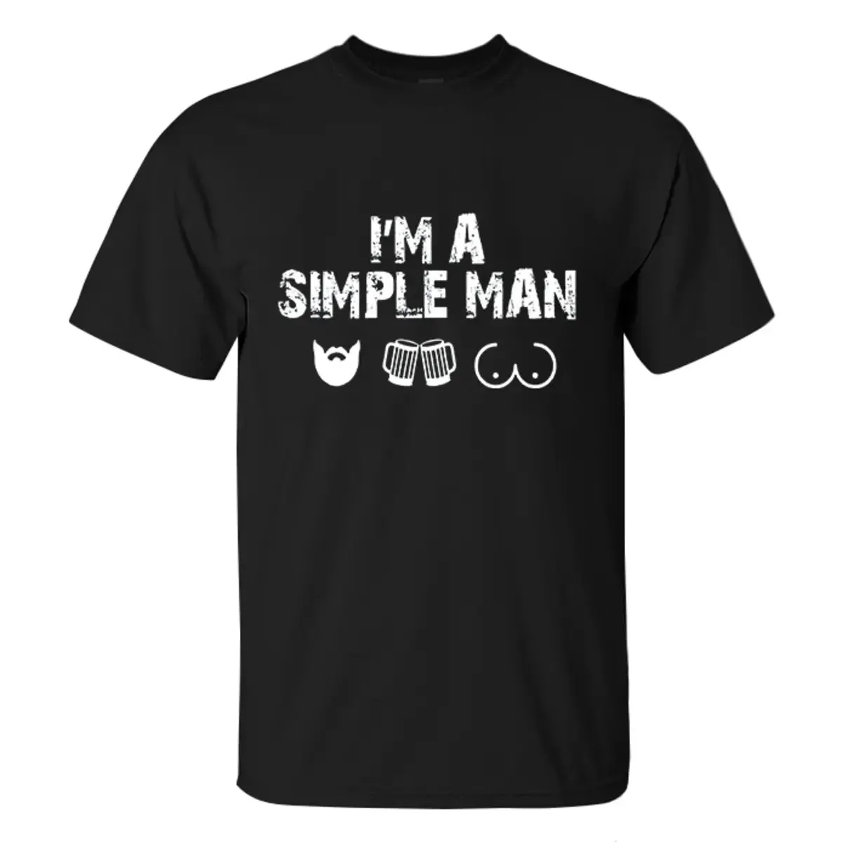 Viking I'm A Simple Man Printed Men's T-shirt
