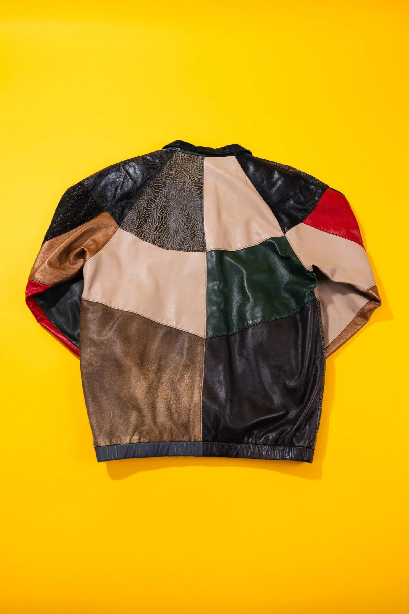 Vintage 80s Talk of the Walk Atlantic City Leather Jacket