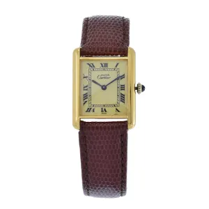 Vintage Must de Cartier 1970's Vermeil Manual Wind watch