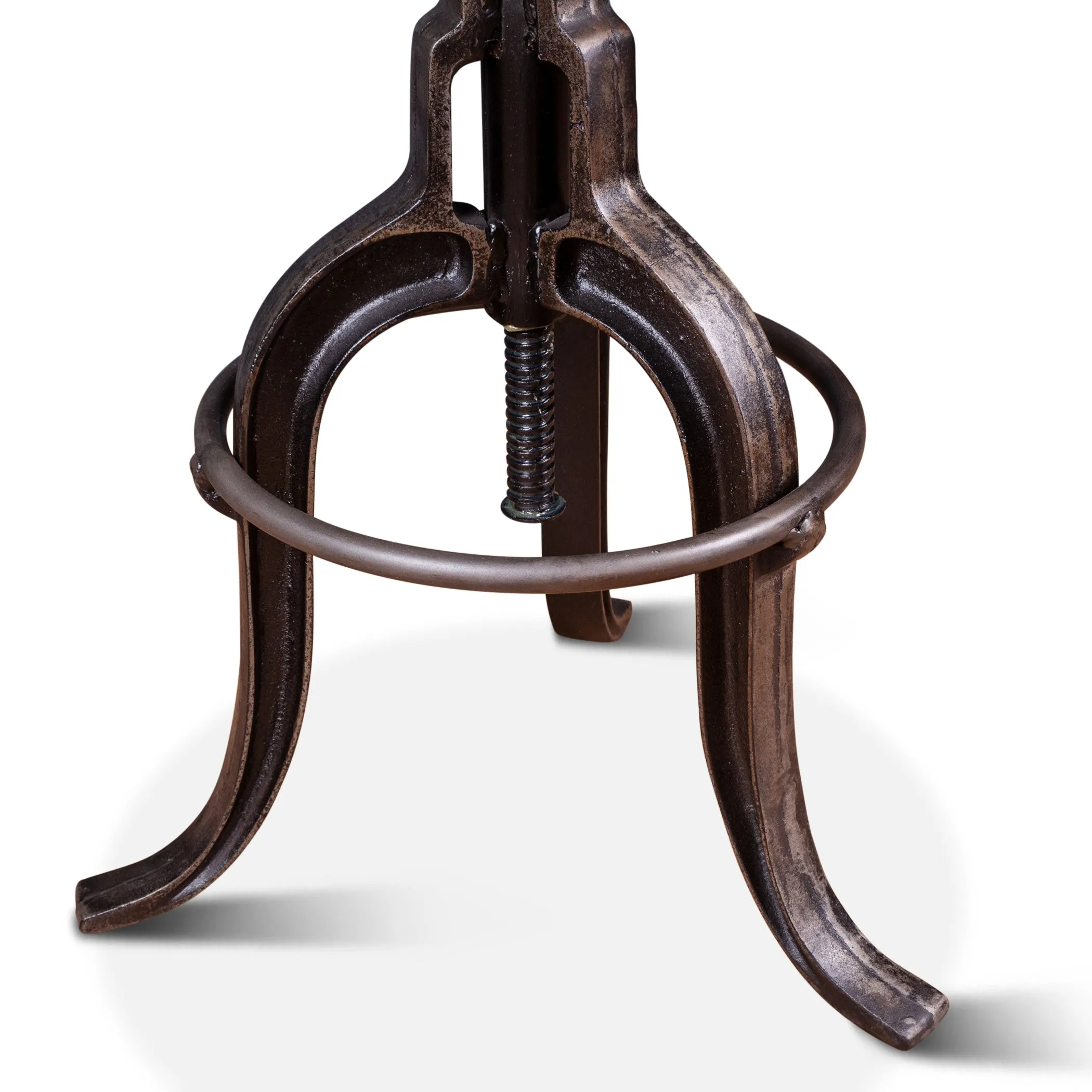 Wellington Adjusting Stool Brown Leather