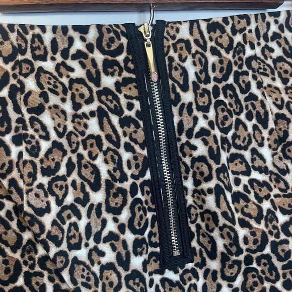 White House Black Market Leopard Print Pencil Skirt work