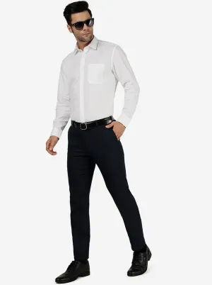 White Solid Regular Fit Formal Shirt | JadeBlue