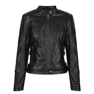 Wild & Free Black Motorcycle Jacket Women