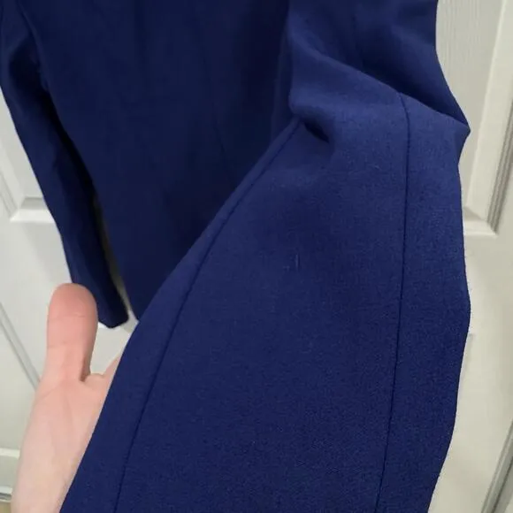 Women’s Proenza Schouler Blue Blazer Jacket Full Zip Size 4 Fancy Formal
