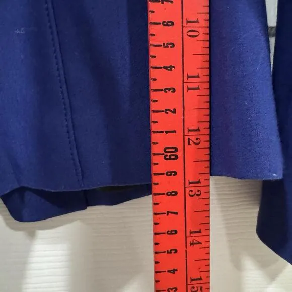 Women’s Proenza Schouler Blue Blazer Jacket Full Zip Size 4 Fancy Formal
