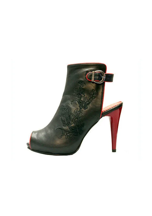 Zeyzani Open Back Ankle Boot Final Sale
