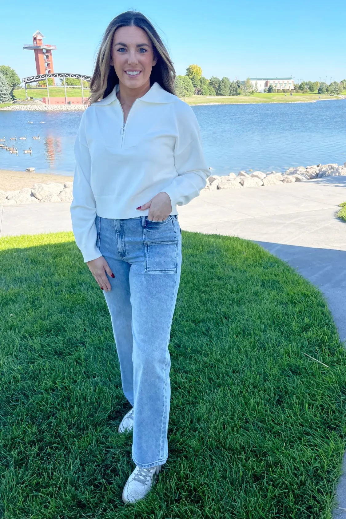 Zip Collar Sweater