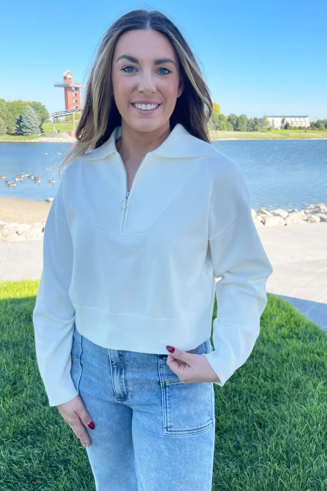 Zip Collar Sweater