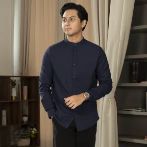 Zoul Kemeja Koko Oxford Basic Polos Lengan Panjang